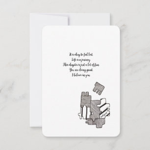 Encouragement, I Believe in You - Flat Card
