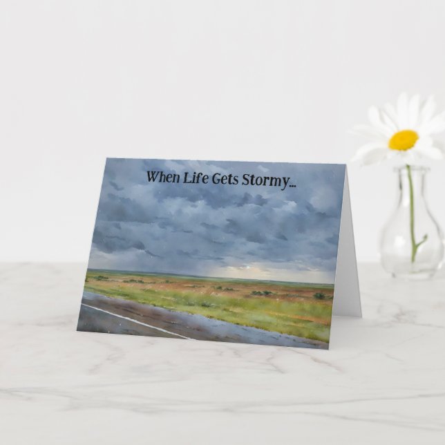 Encouragement in Storms Sending Love Card (Small Plant)