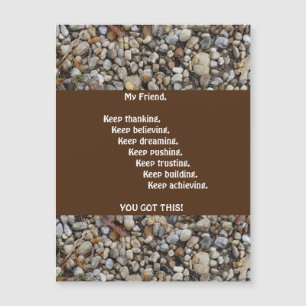 Encouragement Man Magnetic Greeting Card