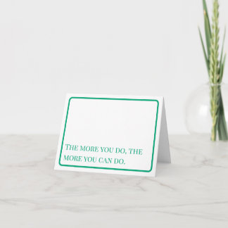 Encouragement: More You Can Do Notecard