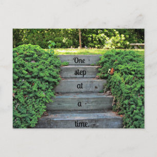 Encouragement: One step at a time Postcard