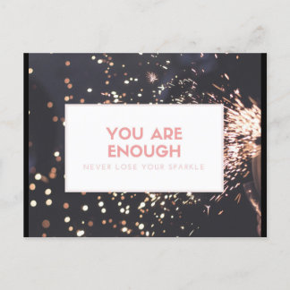 Encouragement Post Card Never Lose Your Sparkle