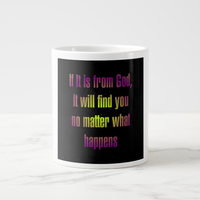 Encouragement Quote # 103 Large Coffee Mug (Front)