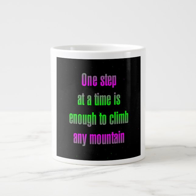 Encouragement Quote # 125 Large Coffee Mug (Front)