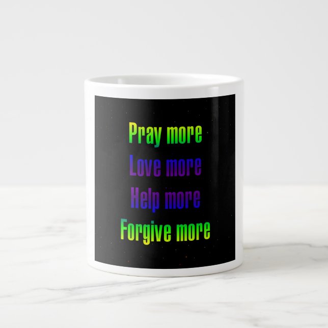 Encouragement Quote # 128 Large Coffee Mug (Front)