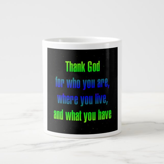 Encouragement Quote # 147 Large Coffee Mug (Front)