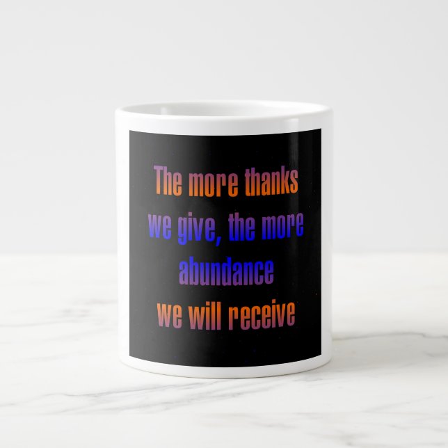 Encouragement Quote # 155 Large Coffee Mug (Front)