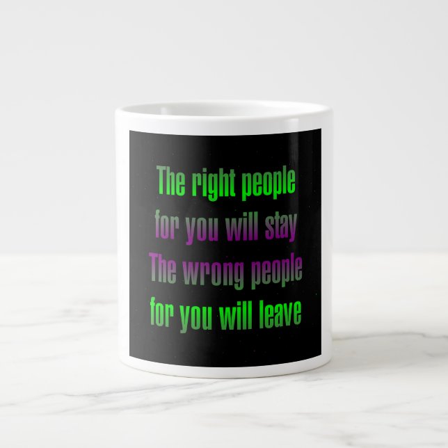Encouragement Quote # 156 Large Coffee Mug (Front)