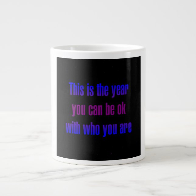 Encouragement Quote # 166 Large Coffee Mug (Front)