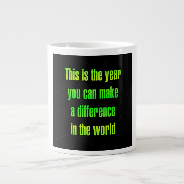 Encouragement Quote # 208 Large Coffee Mug (Front)