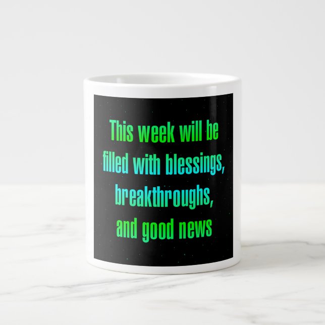 Encouragement Quote # 243 Large Coffee Mug (Front)
