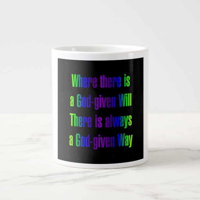 Encouragement Quote # 257 Large Coffee Mug (Front)