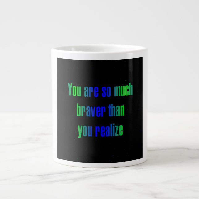 Encouragement Quote # 268 Large Coffee Mug (Front)