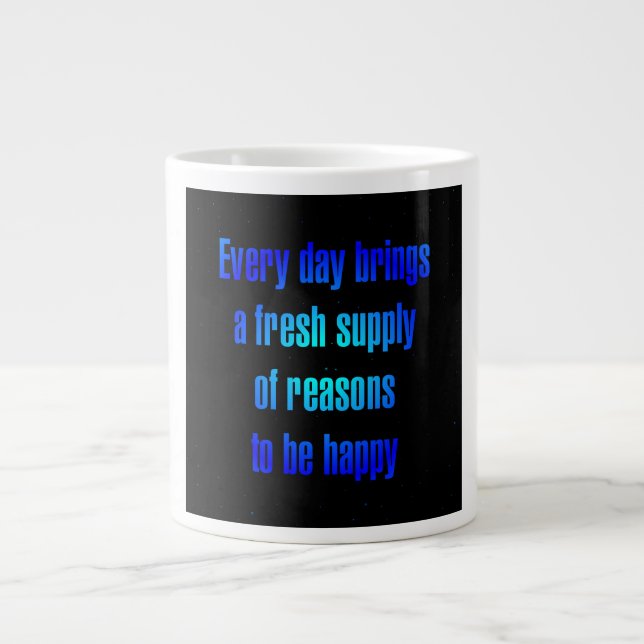 Encouragement Quote # 28 Large Coffee Mug (Front)