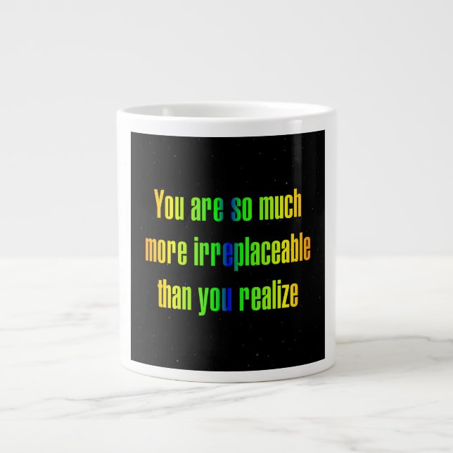 Encouragement Quote # 295 Large Coffee Mug (Front)