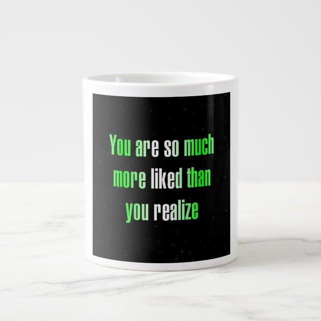 Encouragement Quote # 296 Large Coffee Mug (Front)