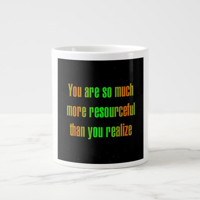 Encouragement Quote # 306 Large Coffee Mug (Front)