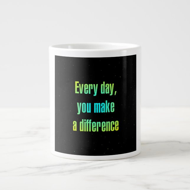 Encouragement Quote # 34 Large Coffee Mug (Front)