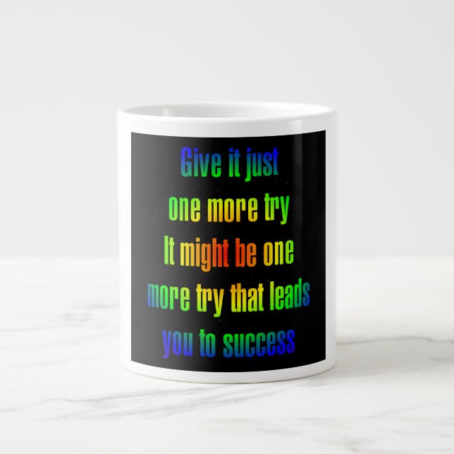 Encouragement Quote # 37 Large Coffee Mug (Front)