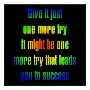 Encouragement Quote # 37 Poster