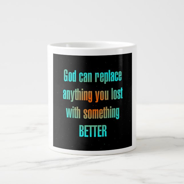Encouragement Quote # 42 Large Coffee Mug (Front)