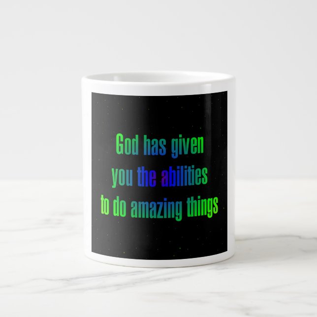 Encouragement Quote # 49 Large Coffee Mug (Front)
