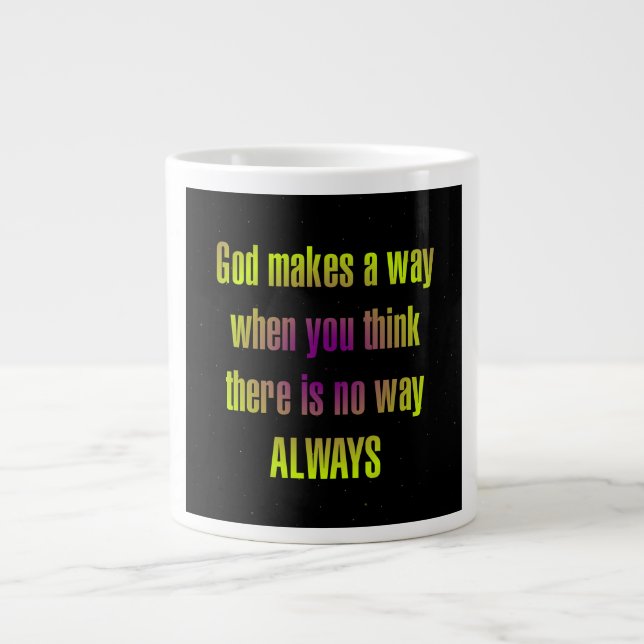 Encouragement Quote # 68 Large Coffee Mug (Front)