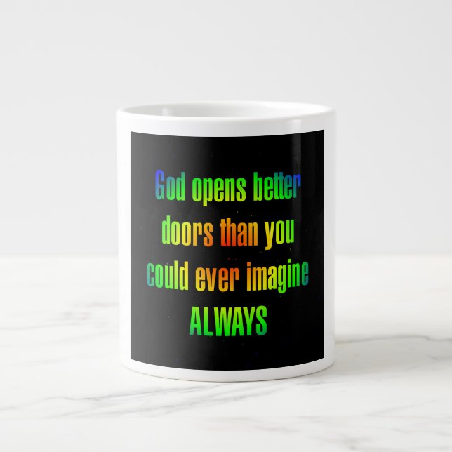 Encouragement Quote # 70 Large Coffee Mug (Front)