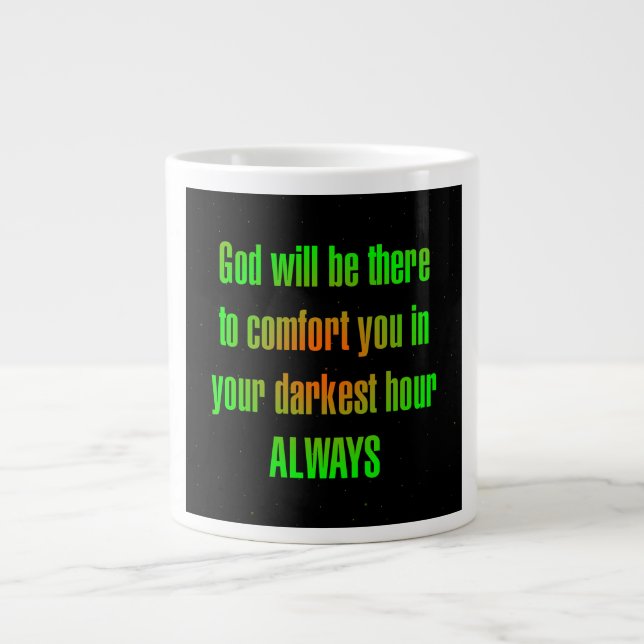 Encouragement Quote # 74 Large Coffee Mug (Front)