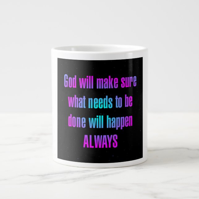 Encouragement Quote # 85 Large Coffee Mug (Front)