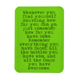 ENCOURAGEMENT QUOTES HOW FAR YOU'VE COME MOTIVATIO MAGNET