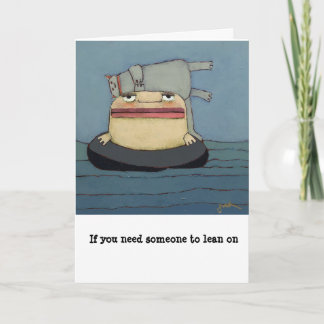 encouragement, support, get well greeting card