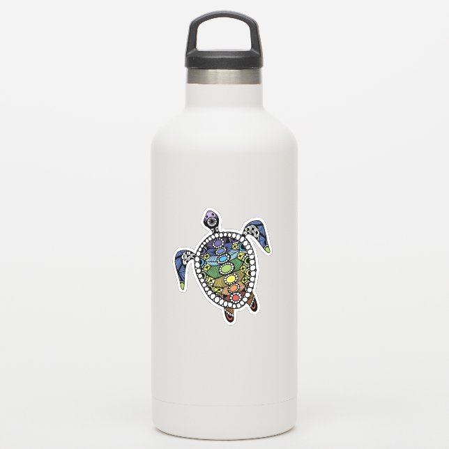 Encouragement Turtle Chakras (Waterbottle)
