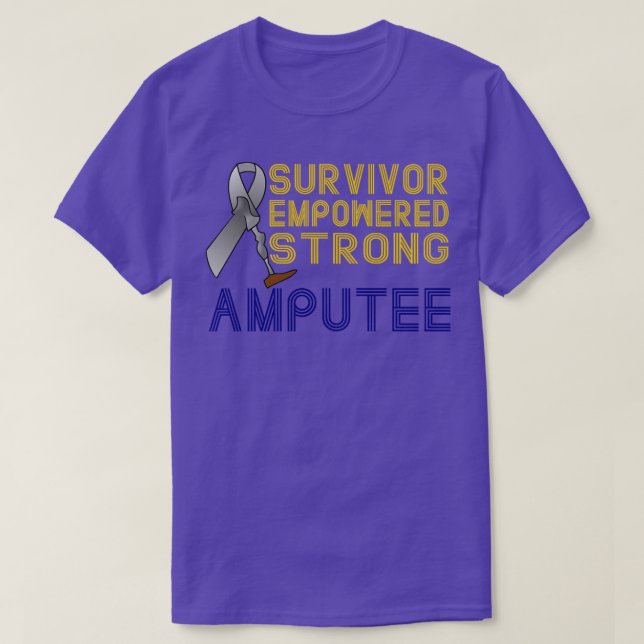 Encouraging Amputee Design T-Shirt (Design Front)