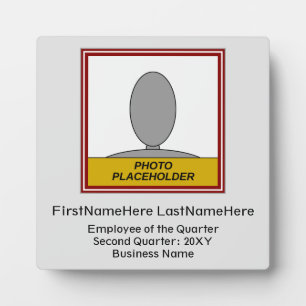 Encouraging, Basic Staff Recognition Award Plaque