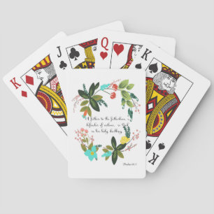 Encouraging Bible Verses Art - Psalm 68:5 Playing Cards