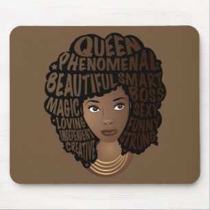 Encouraging Black Women, Brown Mouse Pad