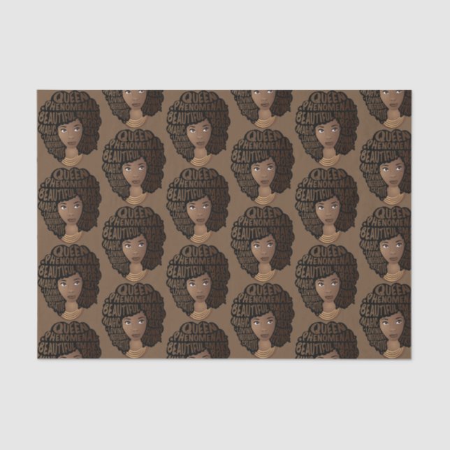 Encouraging Black Women, Brown Tissue Paper (Front)