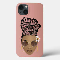 Encouraging Black Women, Natural Hair Bun, Pink