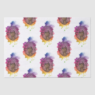 Encouraging Black Women, Natural Hair, Watercolor Tissue Paper