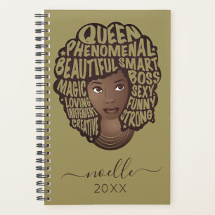 Encouraging Black Women, Olive Green Planner