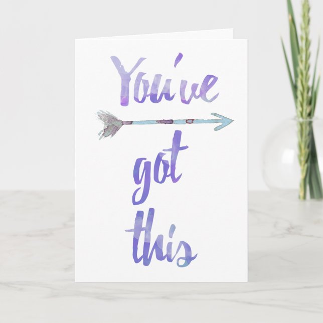 Encouraging Cards Encouragement Card You Got This (Front)