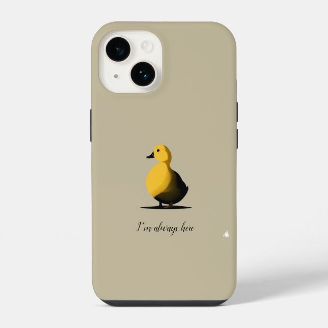 Encouraging Duck iPhone Case (Back)