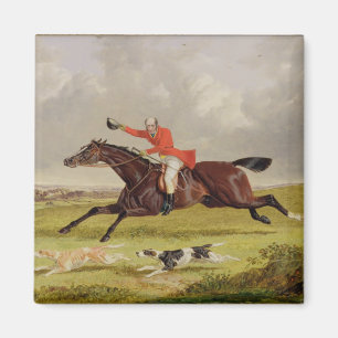 Encouraging Hounds, 1839 (oil on panel) Magnet