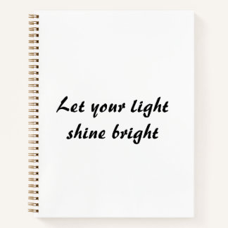 Encouraging inspirational quotes notebook