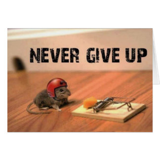Encouraging Never Give Up Card