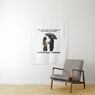 Encouraging poster of friendship and support tapestry