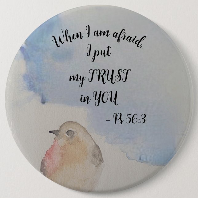 Encouraging scripture - JW 2024 year text 6 Cm Round Badge (Front)