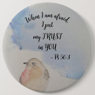 Encouraging scripture - JW 2024 year text 6 Cm Round Badge