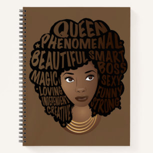 Encouraging Women Melanin Notebook